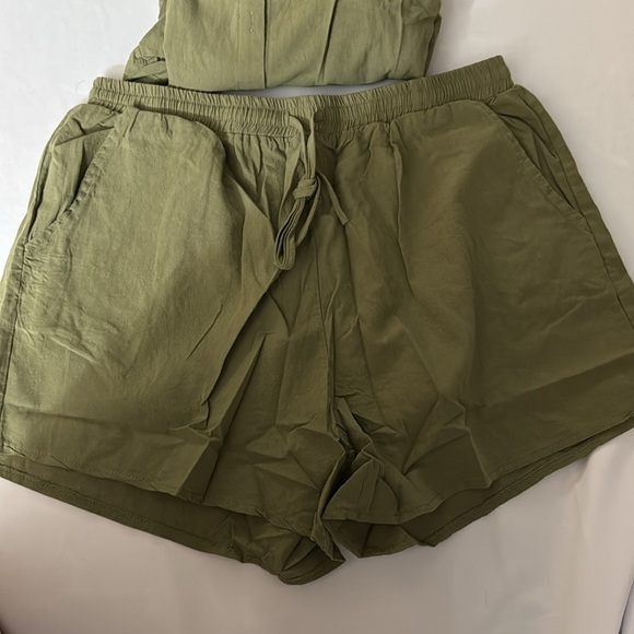 Olive Green Women's Casual Set - Picture 4 of 5